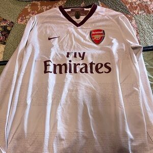 Nike White and Maroon Jersey